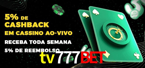 Promoções do cassino ao Vivo tv777bet